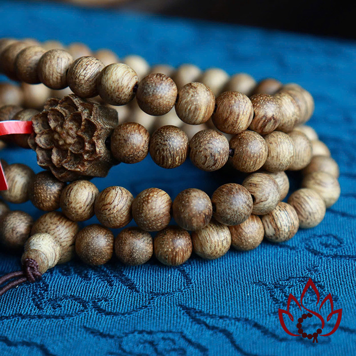 Vòng Trầm Hương 108 Hạt | 6 ly | Trầm Tốc Kiến Tự Nhiên